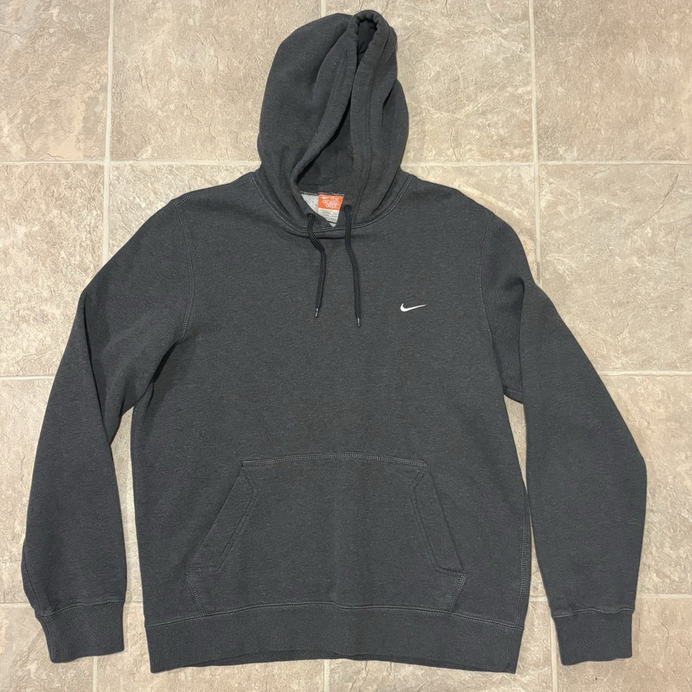 Nike Hoodie Adult Large The Athletic Dept Sweatshirt Gray Pullover Swoosh Logo
